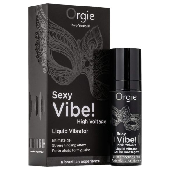 Orgie Sexy Vibe High Voltage - universāls šķidrais vibrators (15 ml)