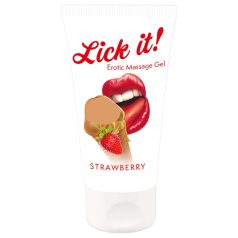 Lick it! - 2in1 ēdama lubrikanta zemeņu (50ml)