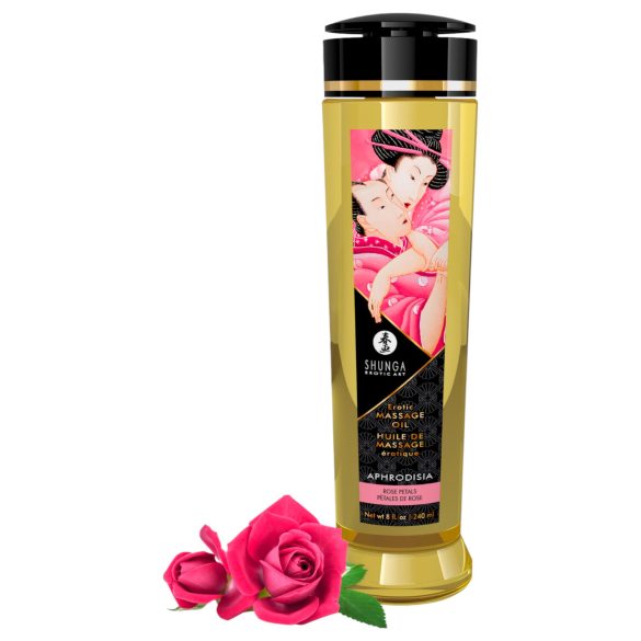 Shunga masāžas eļļa - rožu (240ml)