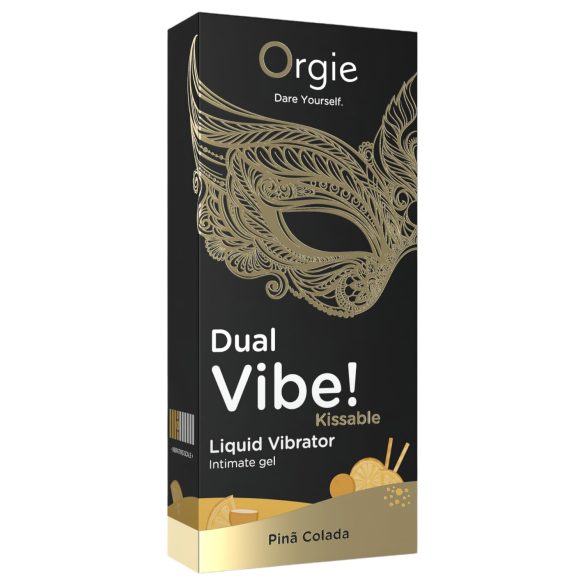 Orgie Dual Vibe! - šķidrais vibrators - Pinã Colada (15ml)