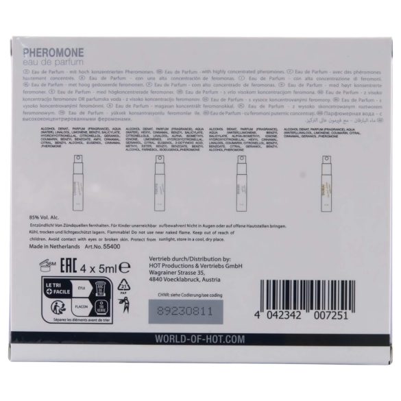 HOT LMTD feromonu parfīmu komplekts sievietēm 4x5ml