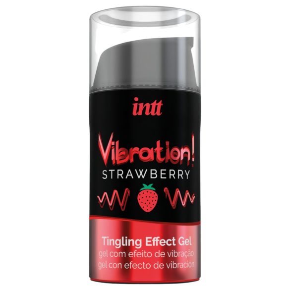 Intt Vibration! - šķidrais vibrators - zemeņu (15ml)