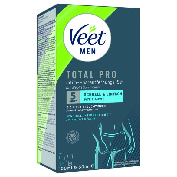 Veet - intīmās zonas matiņu noņemšanas krēms un balzams vīriešiem (100 ml + 50 ml)