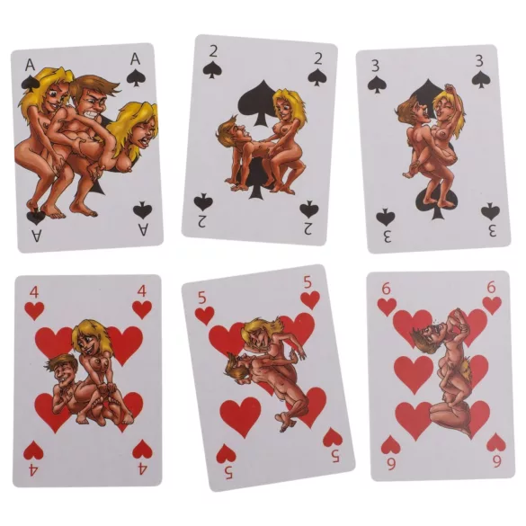 Kama Sutra - spēļu kārtis ar erotiskām bildēm, 24 gab.