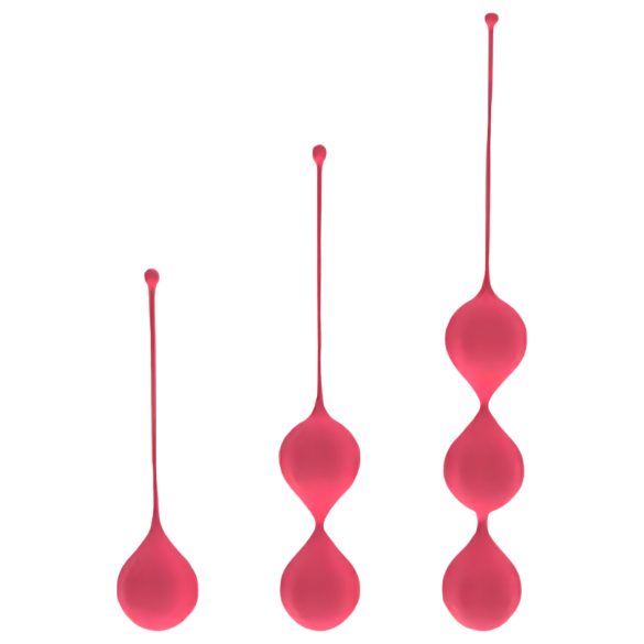 Cotoxo Belle geišu bumbiņu komplekts - 3 daļas (sarkans)