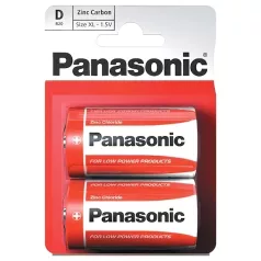 Panasonic C tipa baterijas R14 ilgnoturīgas 2 gab
