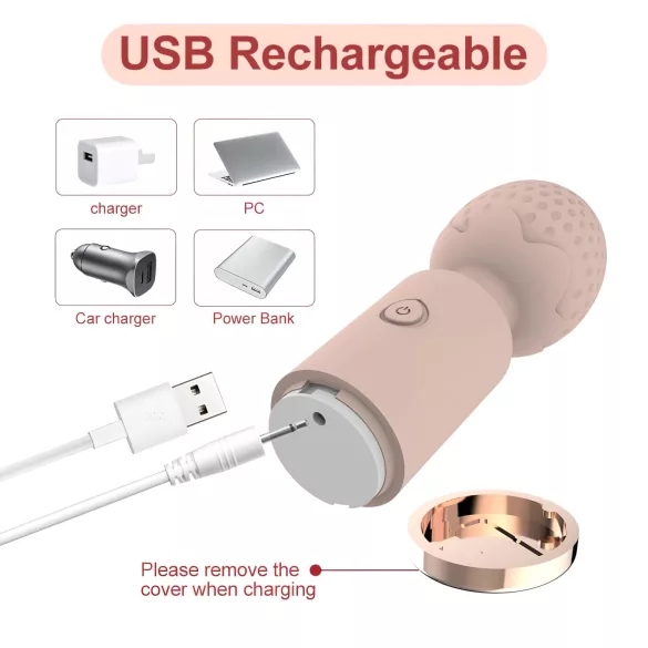 Sunfo mini vibrators klitors stimulācijai ūdensizturīgs rozā