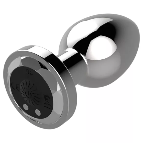 Sunfo - akumulatora anālais vibrators ar tālvadību sudraba