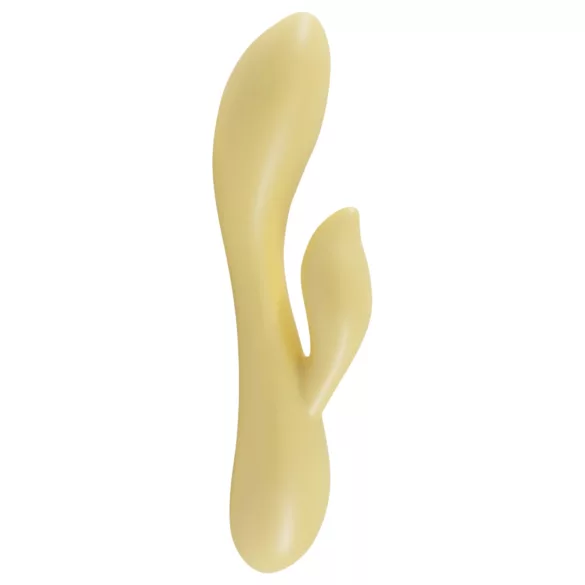 LP Jessica - gudrais klitora vibrators ar rokturi (dzeltens)