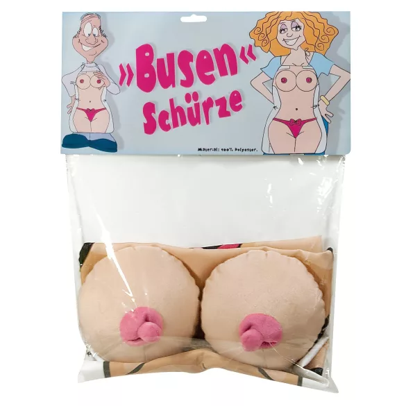 Priekšauts ar krūšu imitāciju