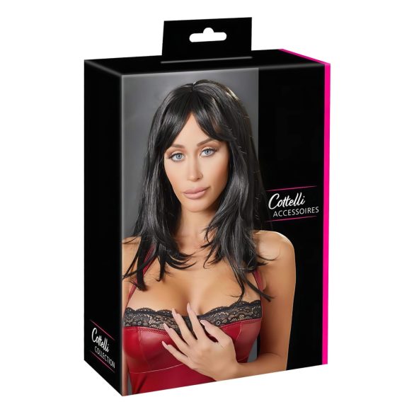 Cottelli - garā melna parūka
