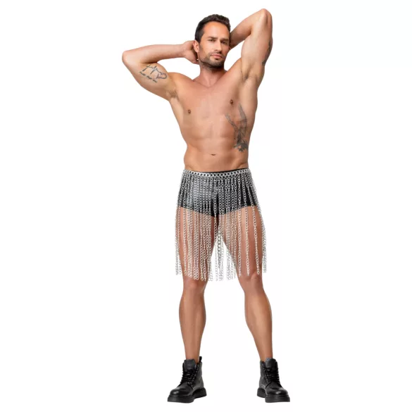 Bad Kitty - ķēdītes kaklarota un josta (sudraba krāsā)