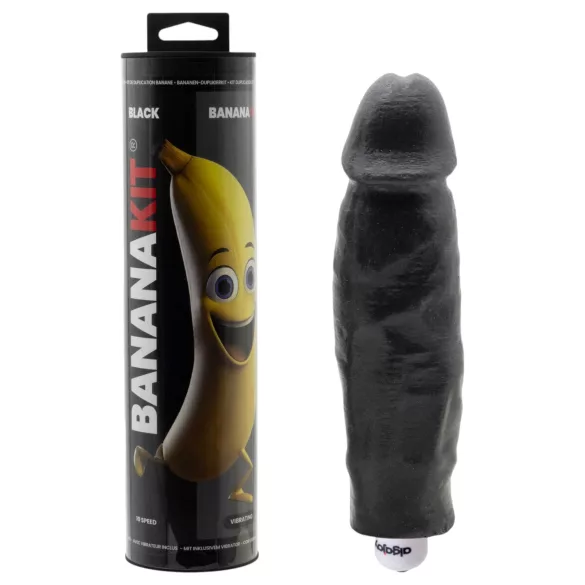 Bananakit - dzimumlocekļa kopēšanas komplekts ar vibratoru (melns)