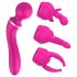 Lonely 2in1 – masieris un G-punkta vibrators ar 3 uzgaļiem (rozā)