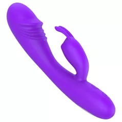   Lonely - vibrators ar klitorālo stimulatoru, G-punkta, uzlādējams, violets