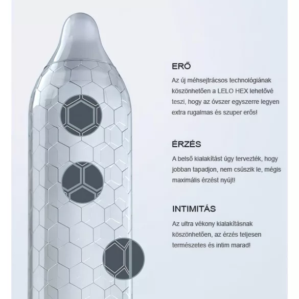 LELO Hex Original - prezervatīvs 1 gab