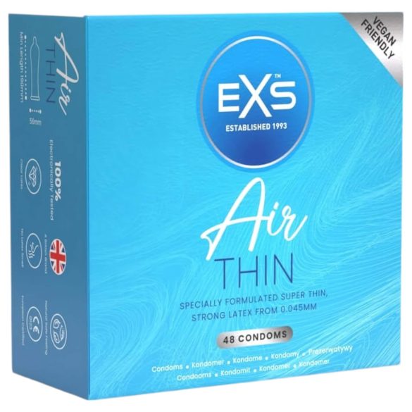 EXS Air Thin - īpaši plāns lateksa prezervatīvs (48 gab.)