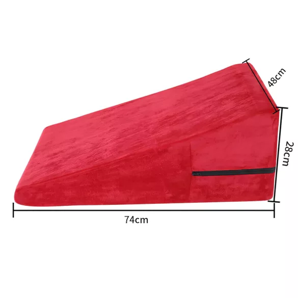 Desirel Magic Pillow - ķīļveida seksa spilvens - liels (sarkans)
