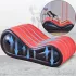 Desirel Magic Pillow - Piepūšams BDSM seksa mēbeļu spilvens ar roku dzelžiem (sarkans)