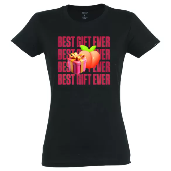Best Gift Ever - sieviešu T-krekls melns - L