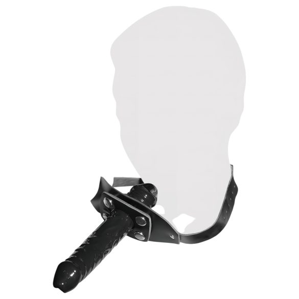 ZADO - dzimumlocekļa siksna ar mutu sprādzi melna