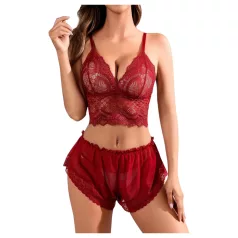 JSY 058 - erotisks apakšveļas komplekts - sarkans (L-XL)