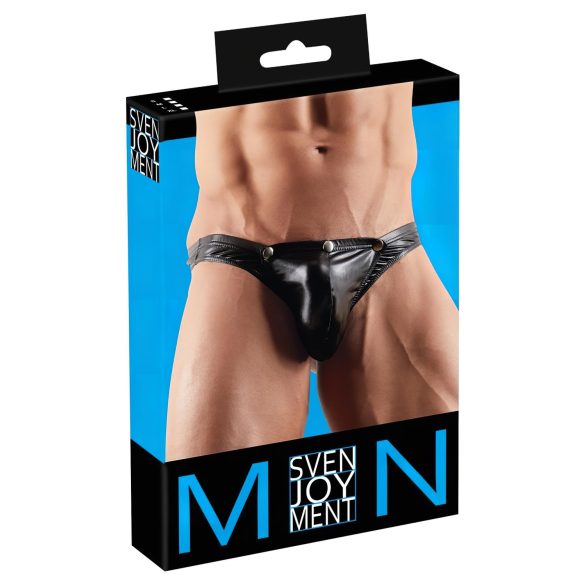 Ātri noņemamas vīriešu stringbiksītes (melns) - M