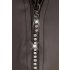 Svenjoyment - spīdīgas vīriešu tangabikses ar strass rāvējslēdzēju (melns) - 2XL