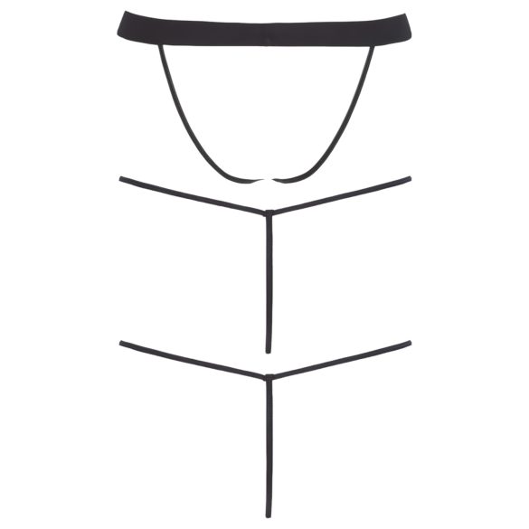 Svenjoyment - vīriešu tanga biksīšu komplekts melns 3 gab S-L