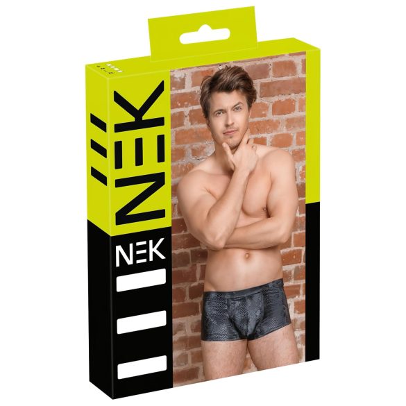 NEK - čūska ādas raksta bokseršorti (melni) - M