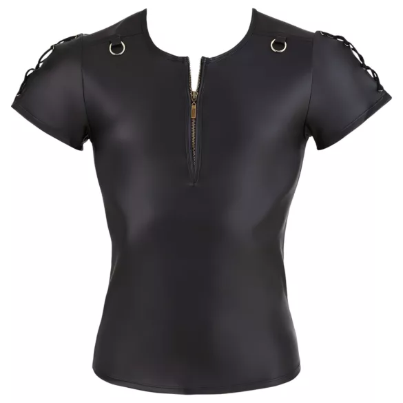 NEK - matēts īsroku vīriešu krekls (melns)