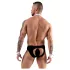 Svenjoyment - vīriešu apakšbikses tanga kostīms melns balts - XL