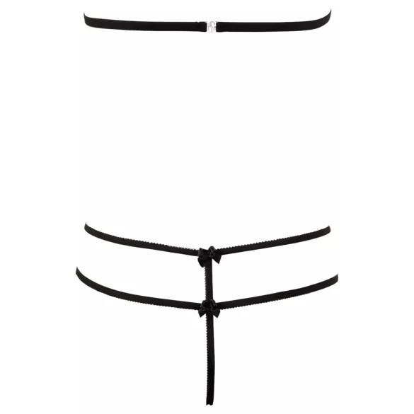 Cottelli - sieviešu atvērts mežģīņu komplekts melns - M