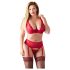 Cottelli Plus Size - daudzveidīgs apakšveļas komplekts (sarkans)