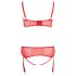 Cottelli Plus Size - daudzveidīgs apakšveļas komplekts (sarkans) - 90D/XL