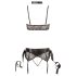 Cottelli Bondage - mežģīņu apakšveļas komplekts (5 daļas) - XL