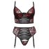 Cottelli Plus Size – krūšturu komplekts (sarkans)