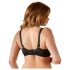 Cottelli Plus Size - melnu krūšu pacēlājs - 90D