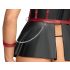 Cottelli Bondage - spīdīgs komplekts ar rokas dzelžiem (melns) - L