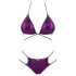 Spīdošs Balitta bikini ar kaklasaite (violets)