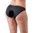 Cottelli Plus Size - mežģīņu biksītes ar atvērumu (melns) - XL