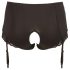 Cottelli Plus Size - zeķturi un atvērti stringi (melni)
