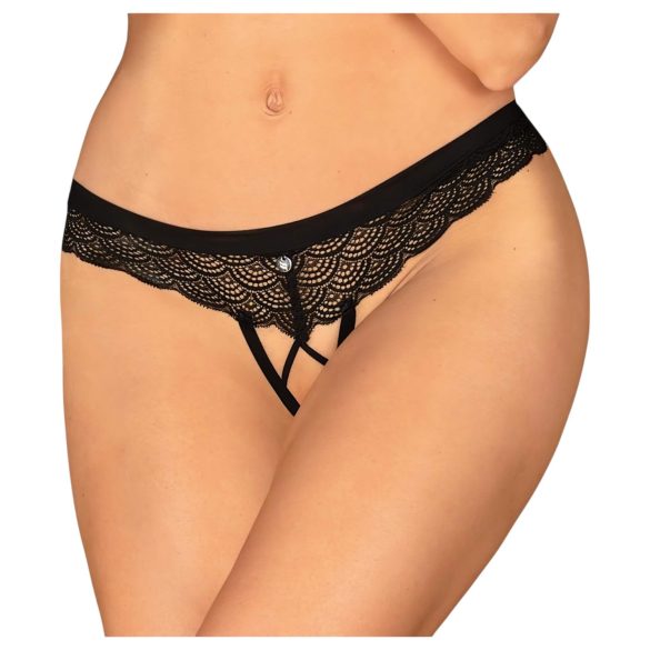 Obsessive Chemeris - atvērtas stringbiksītes (melnas) - M/L