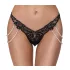 Cottelli - luksusa izšūts pērļu stringbiksītes (melns)