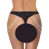 Cottelli - luksusa izšūts pērļu stringbiksītes (melns)