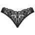 Obsessive Donna Dream - atvērta mežģīņu stringbiksīte (melna) - M/L