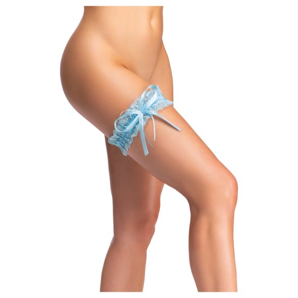 Cottelli - sieviešu kāzu zilā zeķtura lente S-L