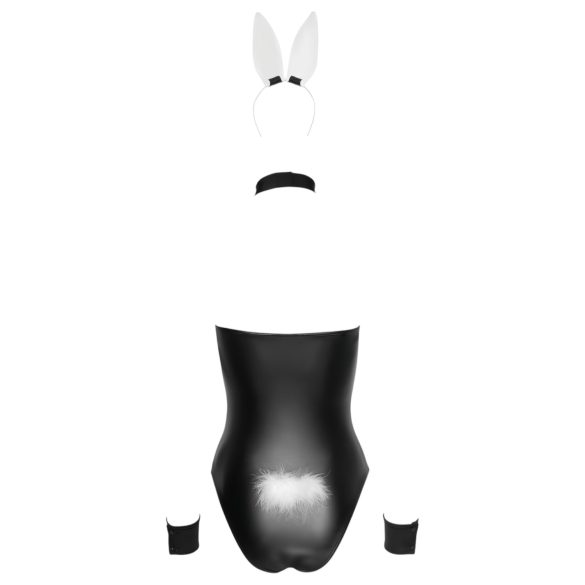 Cottelli Bunny - spīdīgs, seksīgs trušu kostīms (5 daļas) - XL
