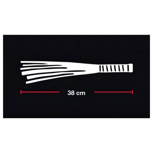 Bad Kitty - pātagas ar mākslīgās zamšādas siksnām sarkana