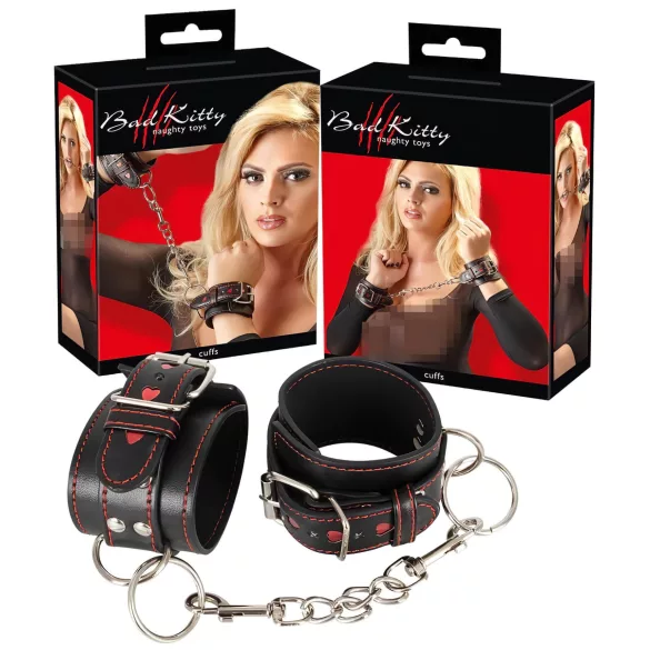 Bad Kitty - roku dzelži sirds formas melni